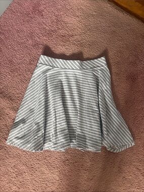 Striped Gray Skirt - Women